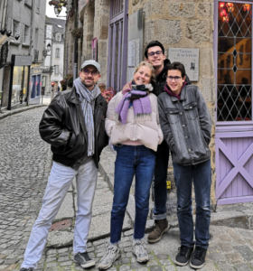 Mikaël, Marie, Axel et Nathan