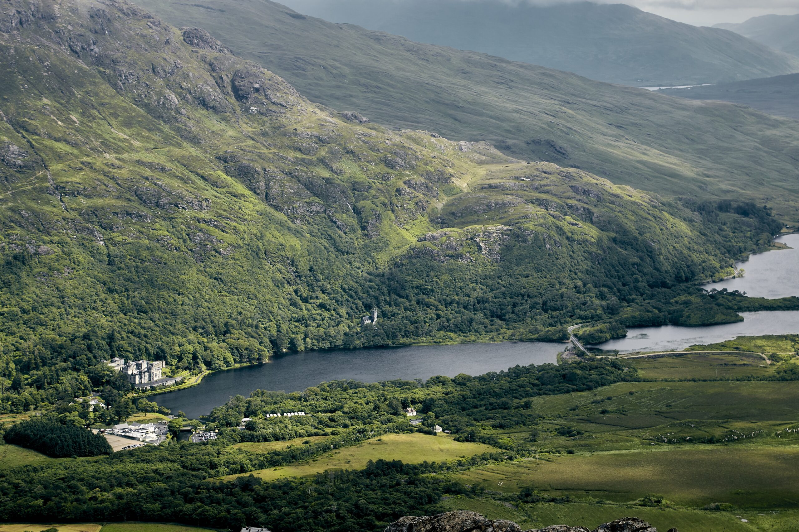 Lac Connemara Irlande Paysage Verdure Voyage 