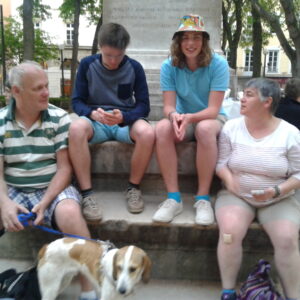 Avec notre fils Daniel et son ami Alexis