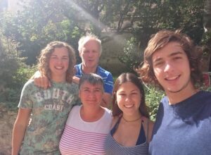 Avec nos enfants Francisco, Daniel et Mai