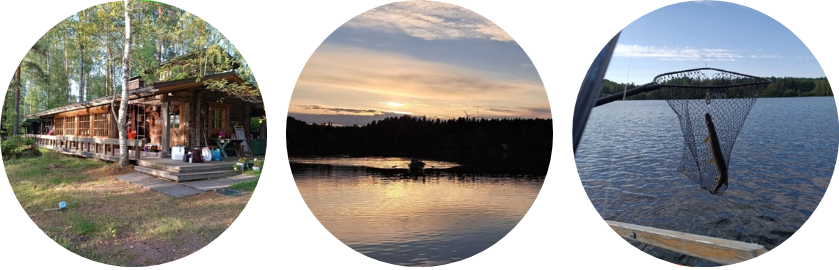 Cottage, lac et pêche du week-end d'Elodie en Finlande