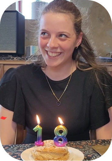 Sofia qui fête ses 18 ans
