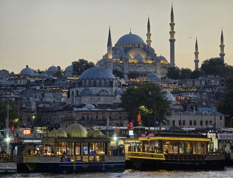 Célèbre mosquée d'Istanbul, en Turquie